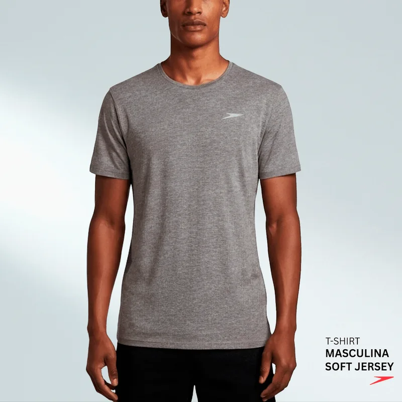 Camiseta Masculina Soft Jersey - MESCLA GRAFITE P
