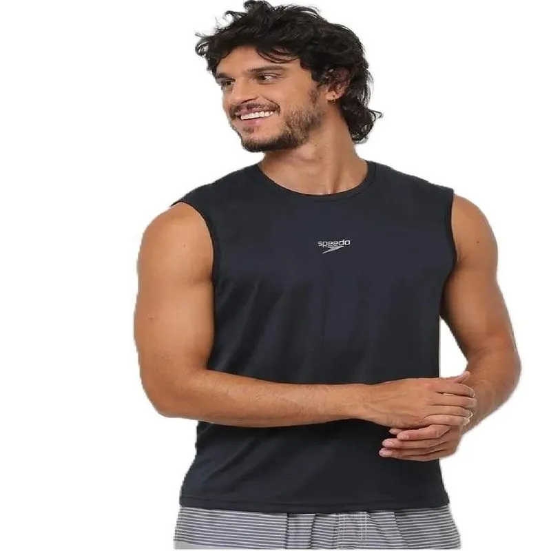 Regata Masculina Speedo Interlock Academia EG2 / preto