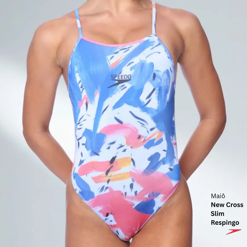 MAIÔ NEW CROSS SLIM RESPINGO - AZUL M