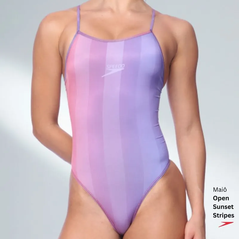 MAIÔ OPEN SUNSET STRIPES - SUNSET GG