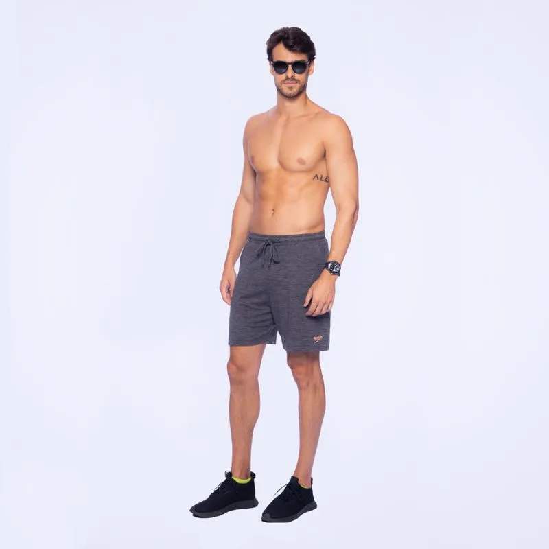 Bermuda de Malha Soft Jersey - MESCLA PRETO P