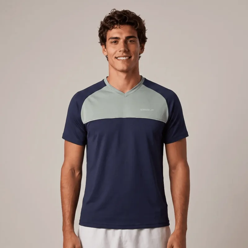 Camiseta Masculina Tricolor - AZUL NOTURNO GG2
