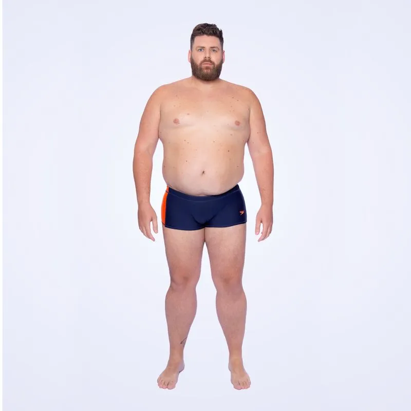 Sunga Plus Comfort Speedo+ - MARINHO/TANGERINA P+