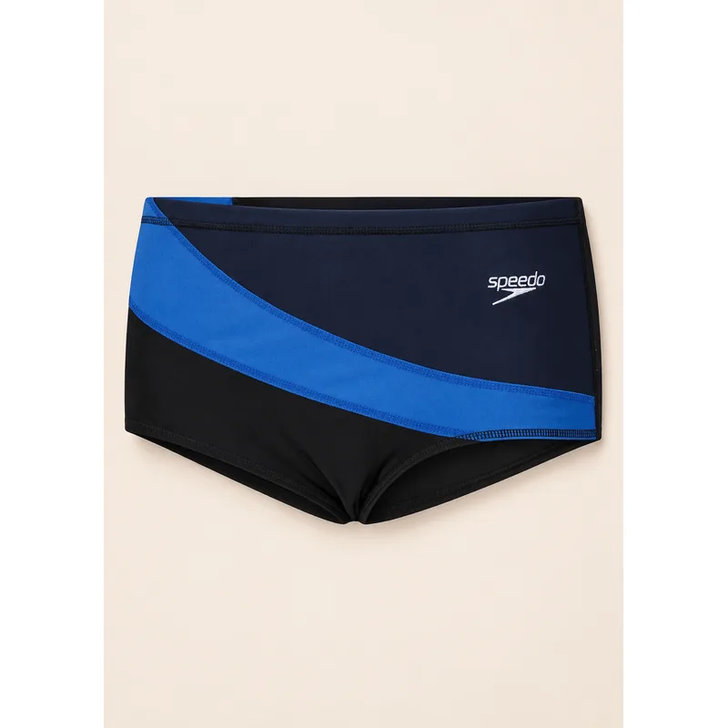 Sunga Tradicional Color Block - AZUL NOTURNO PRETO M