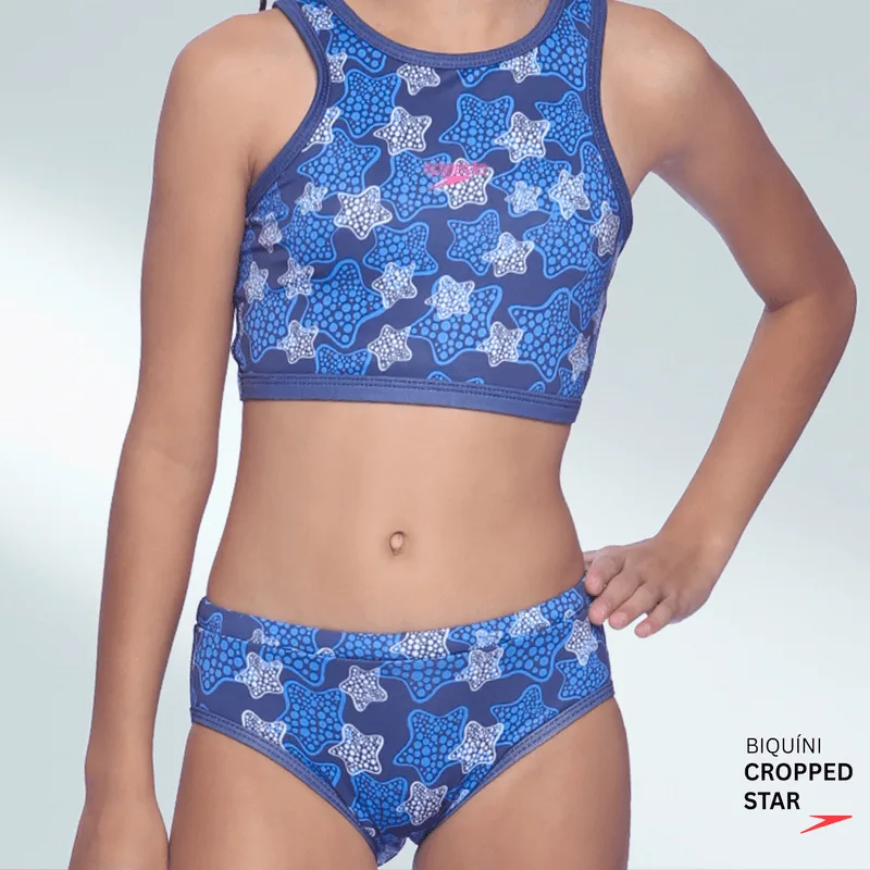 Biquíni Infantil Cropped Stars - AZUL 4