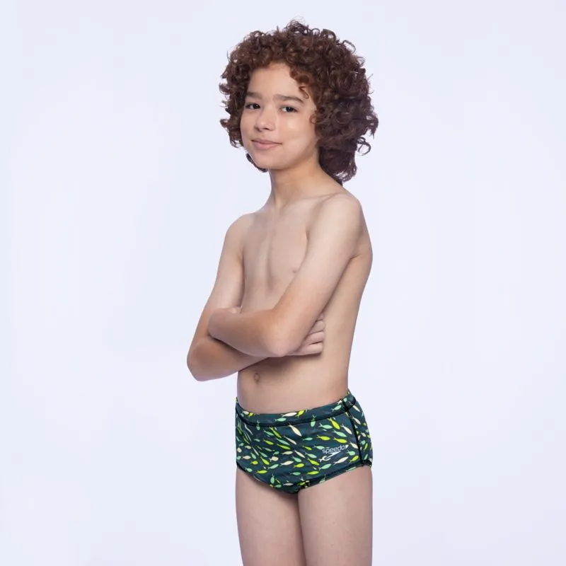 Sunga Infantil Tradicional Fish - VERDE MUSGO 4