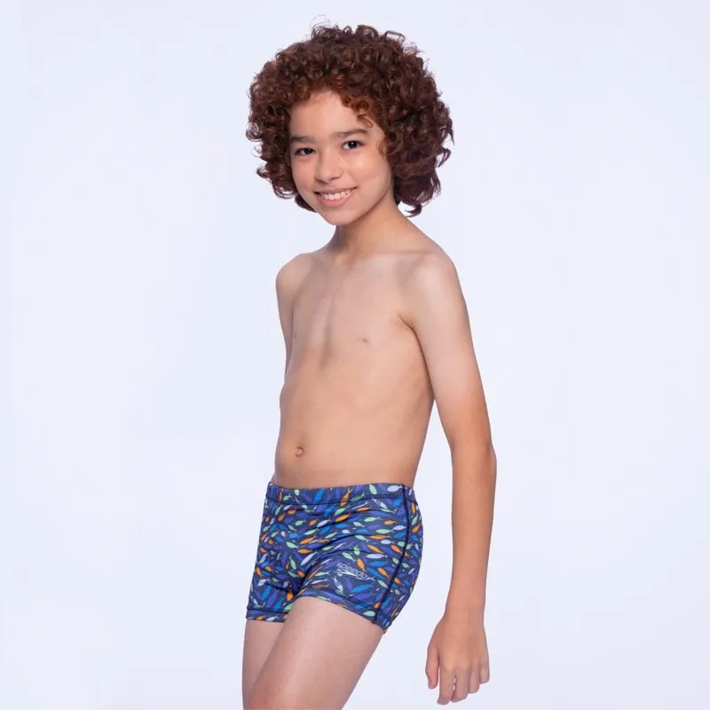 Sunga Infantil Boxer Fish - AZUL NOTURNO 4