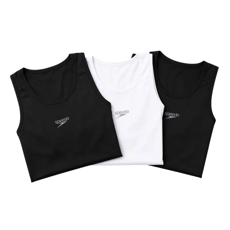 Kit 3 Regatas Alongada Feminina Interlock P