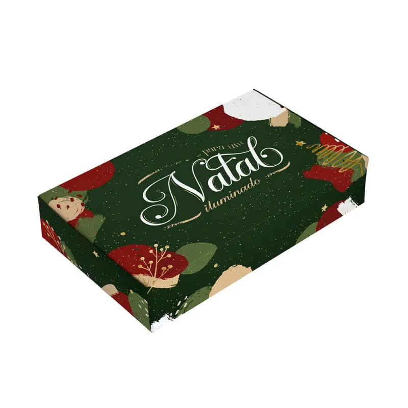 Caixa para 15 Doces - Cores de Natal c/ 10 Un