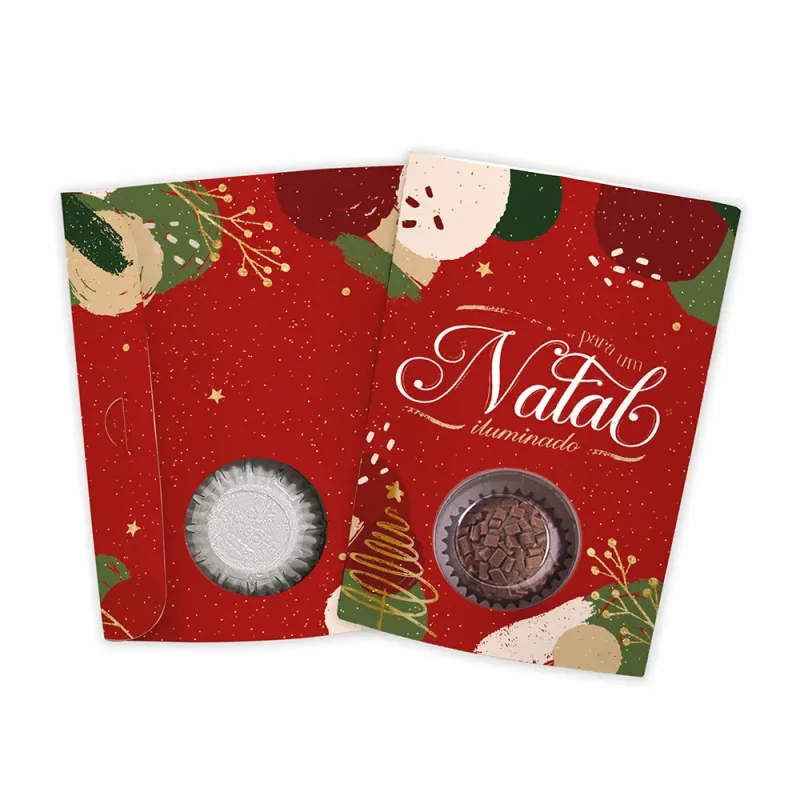 Cartão Blister - Cores de Natal c/ 25 Un