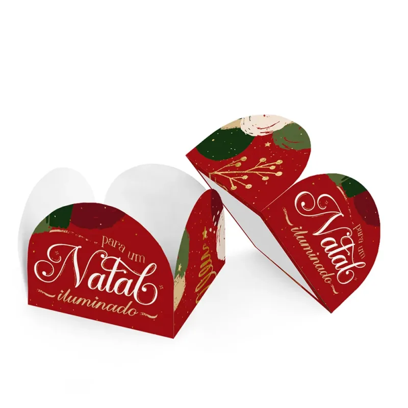 Forminha 4 Pétalas - Cores de Natal c/ 50 Un