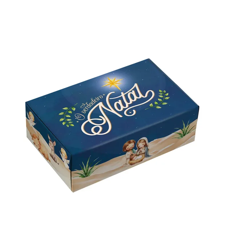 Caixa para 6 Doces - O Verdadeiro Natal c/ 10 Un
