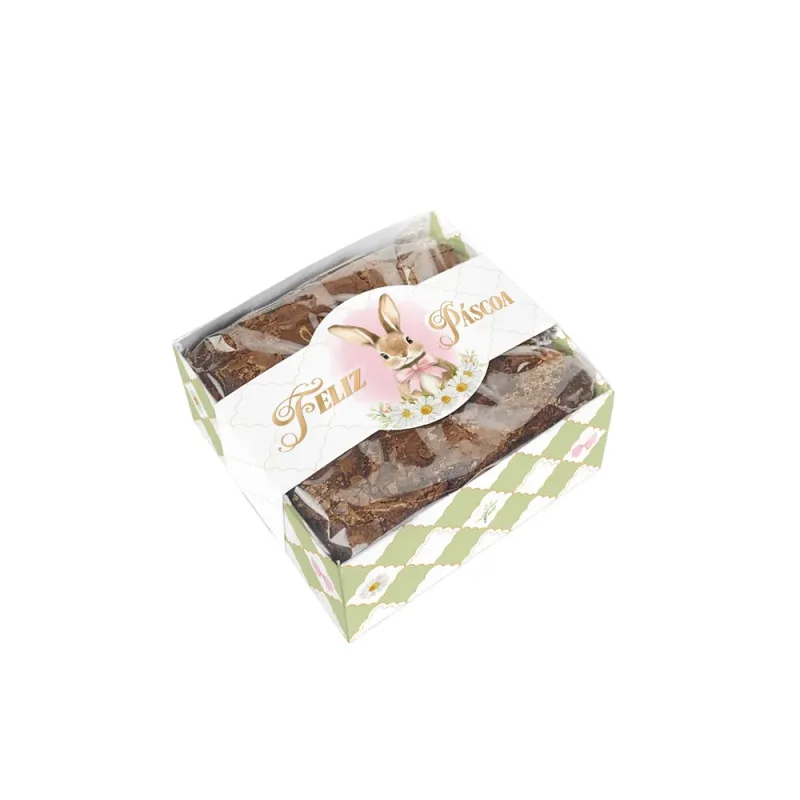 Caixa Brownie c/ Cinta - Doce Páscoa c/ 25 Un