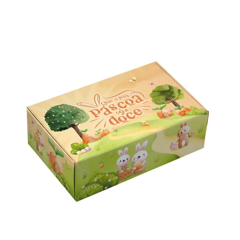 Caixa para 6 Doces - Páscoa Cenouras c/ 10 Un