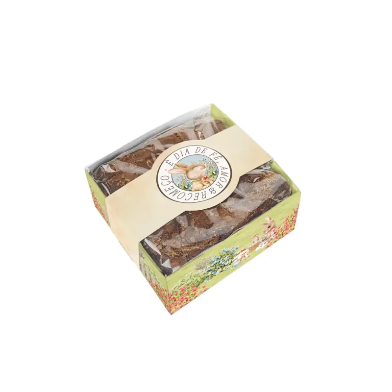 Caixa Brownie c/ Cinta - Domingo de Páscoa c/ 25 Un