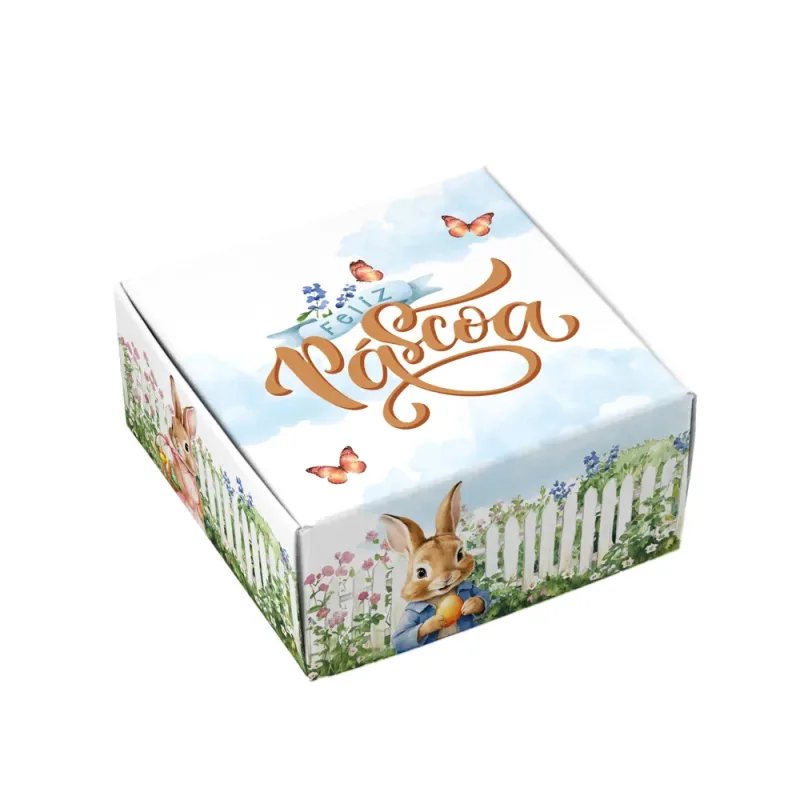 Caixa para 4 Doces - Alegria de Páscoa c/ 10 Un