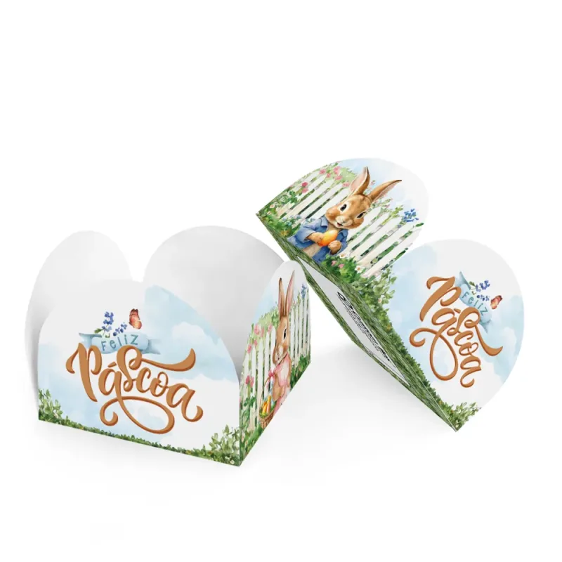 Forminha 4 Pétalas - Alegria de Páscoa c/ 50 Un
