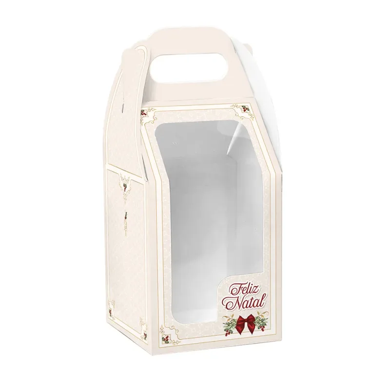 Caixa Maleta c/ Visor - Natal Classic c/ 10 Un