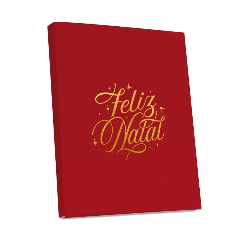 Cartão para Biscoito - Feliz Natal c/ 10 Un