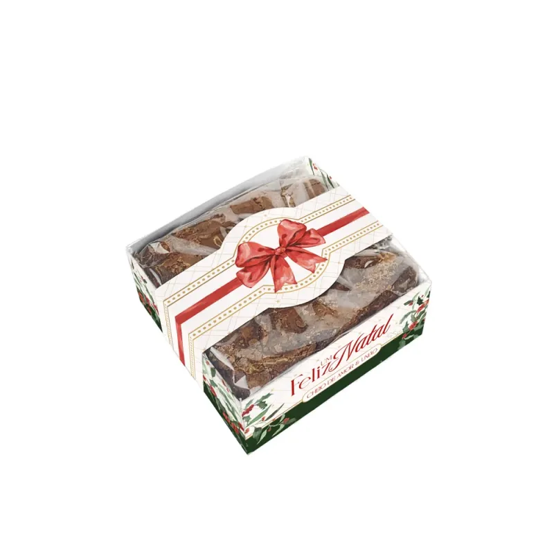 Caixa Brownie c/ Cinta - Laços de Natal c/ 25 Un