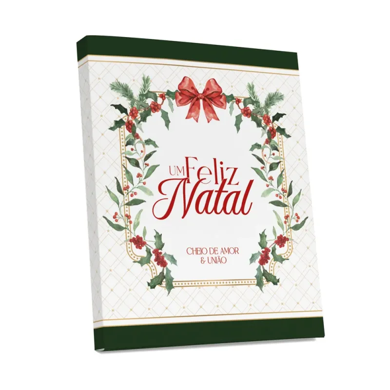 Cartão para Biscoito - Laços de Natal c/ 10 Un