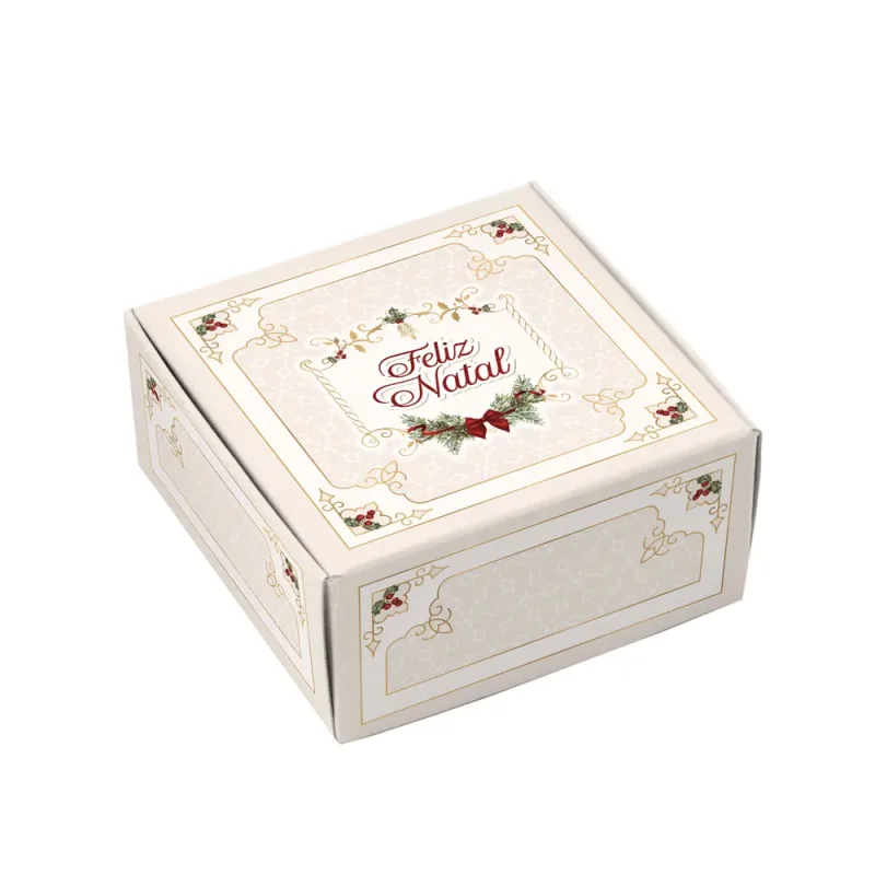 Caixa para 4 Doces - Natal Classic c/ 10 Un