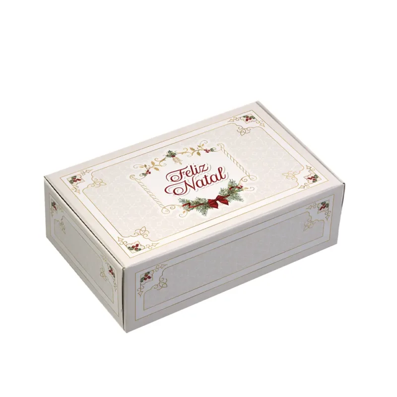 Caixa para 6 Doces - Natal Classic c/ 10 Un