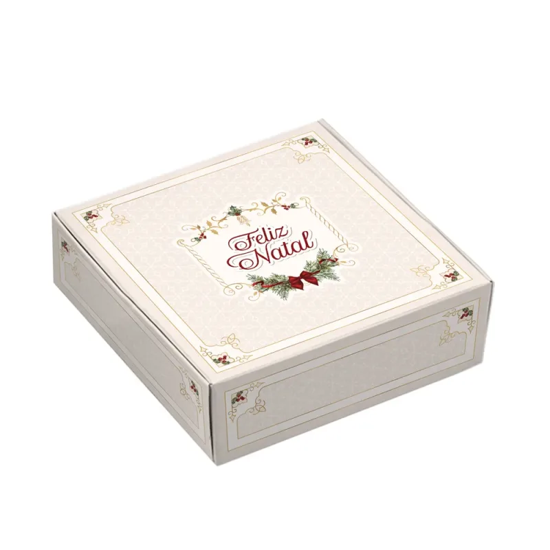 Caixa para 9 Doces - Natal Classic c/ 10 Un