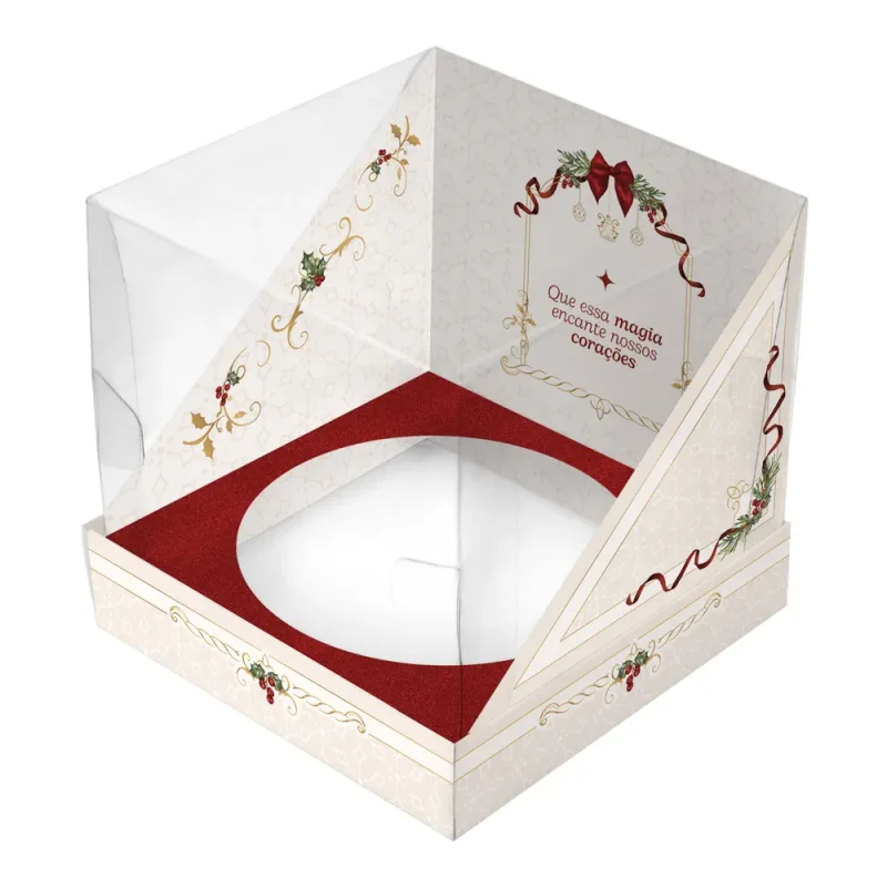Caixa Display Panetone 500g - Natal Classic c/ 10 Un