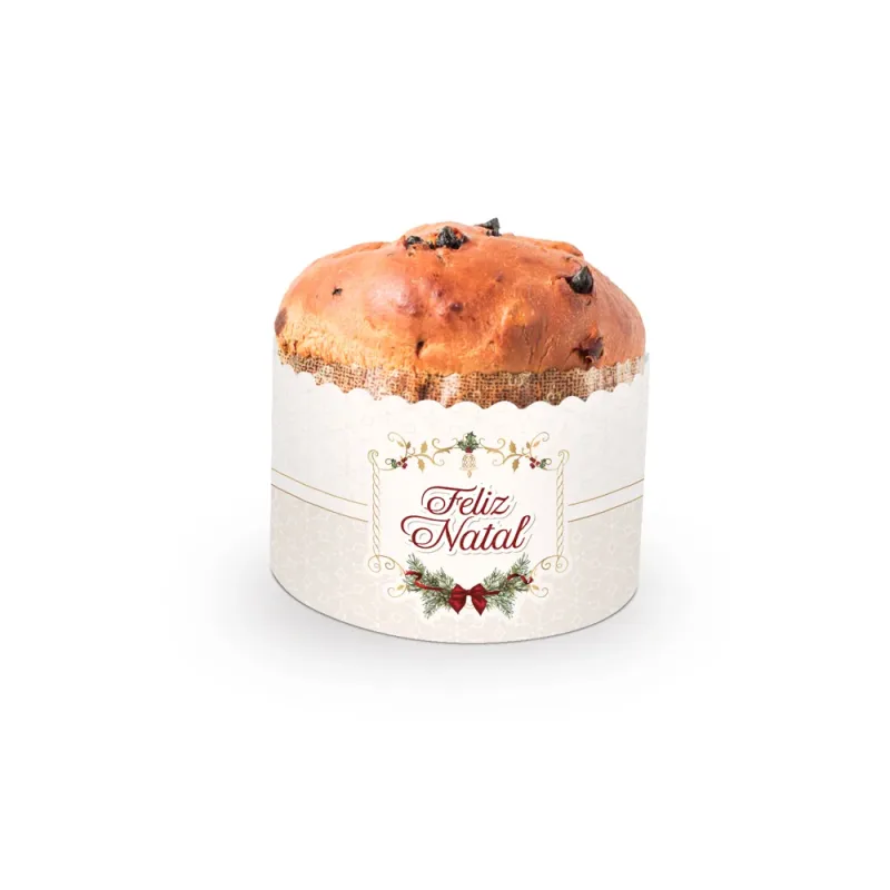 Cinta Para Panetone de 100g - Natal Classic c / 20 Un
