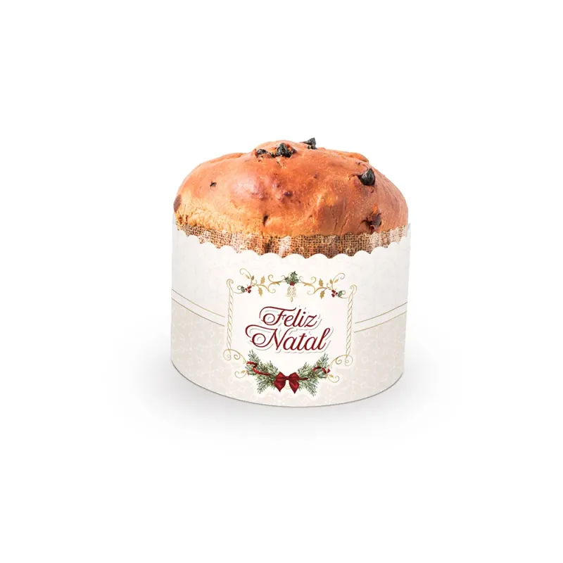 Cinta Para Panetone de 500g - Natal Classic c/ 20 Un