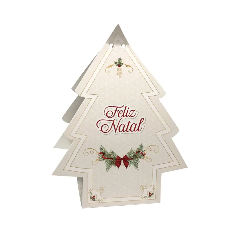 Suporte Árvore para Mini Panetone - Natal Classic c/ 10 Un
