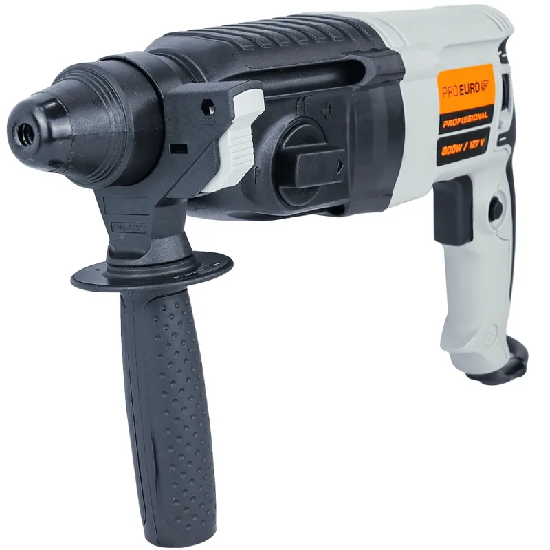 Martelete Perfurador e Furadeira 800W 220V Plus Profissional Pró Euro Cinza