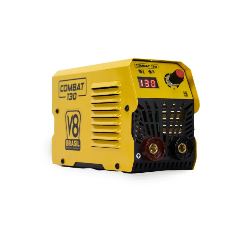 Máquina de Solda Inversora Combat 130A 220V MMA TIG Lift Profissional V8 Brasil