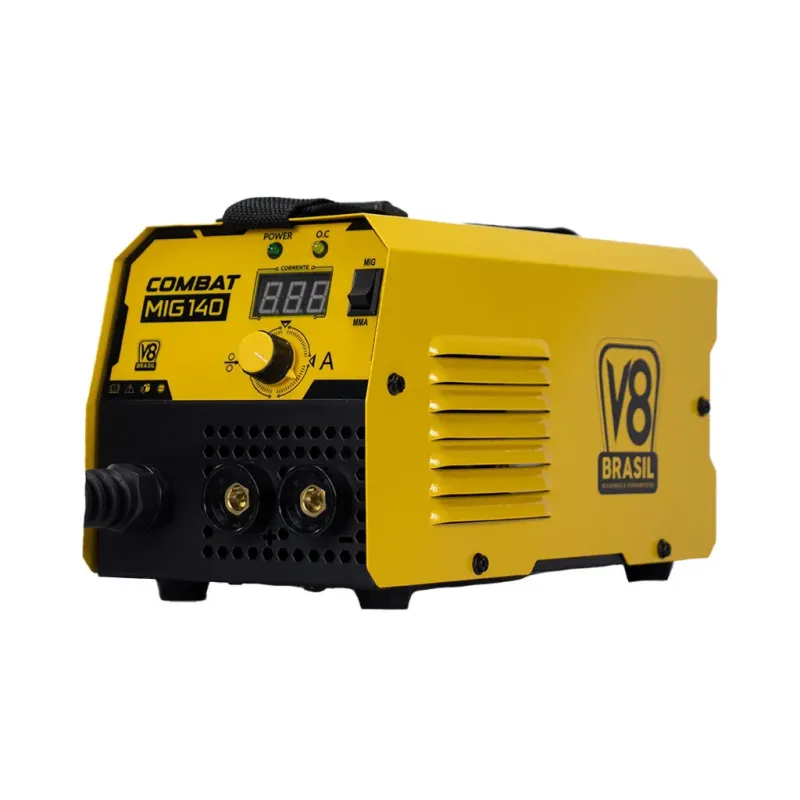 Máquina de Solda 3 em 1 MIG COMBAT 140 220V MMA TIG - V8 BRASIL - Remanufaturada