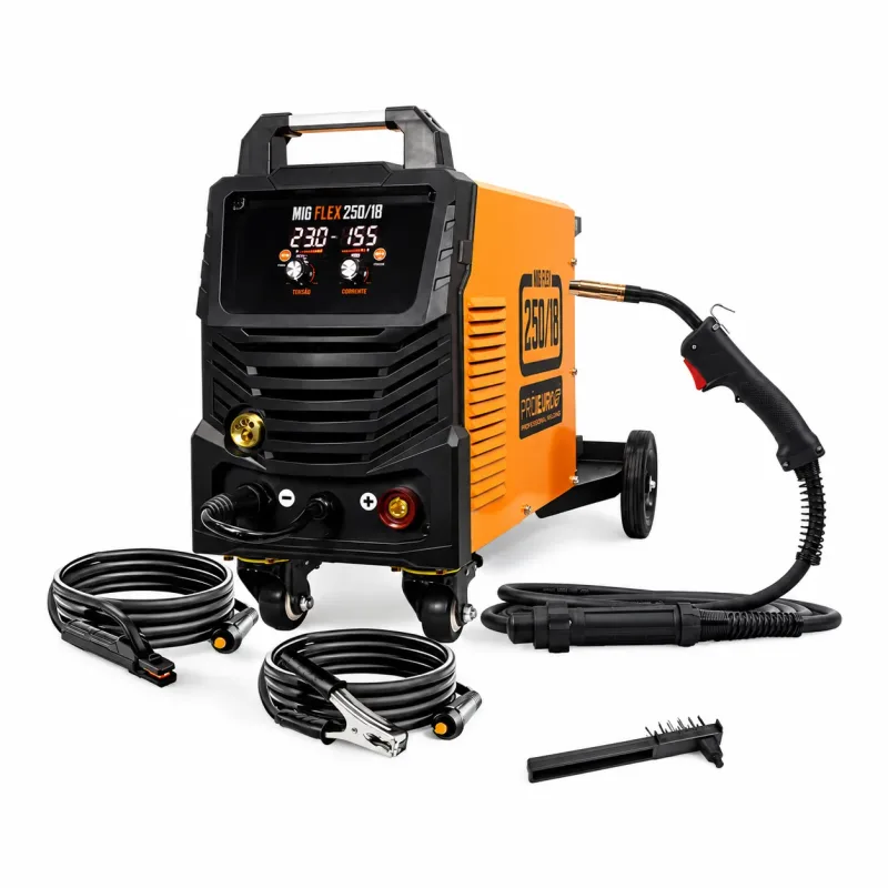 Máquina de Solda MIG Flex 250 18 220V Com e Sem Gás MMA TIG Lift Pró Euro