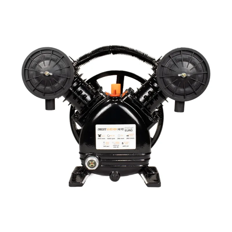 Cabeçote Compressor 10 Pés 140 PSI - Pró Euro | Profissional, Durável e Compatível com Compressores 2CV