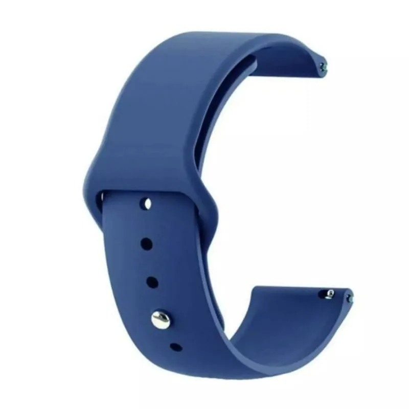Pulseira Silicone Sport Relógio 18mm 20mm 22mm Com Pinos