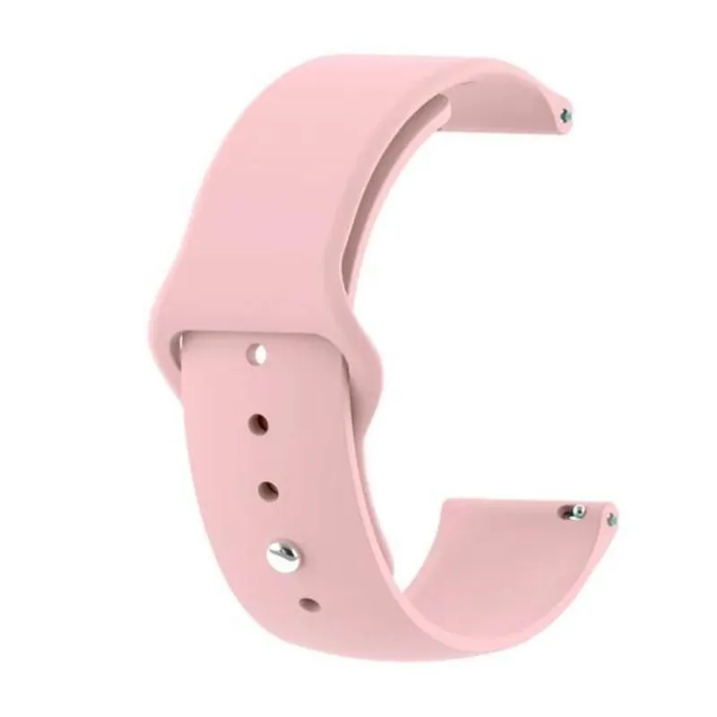 Pulseira Silicone Sport Relógio 18mm 20mm 22mm Com Pinos