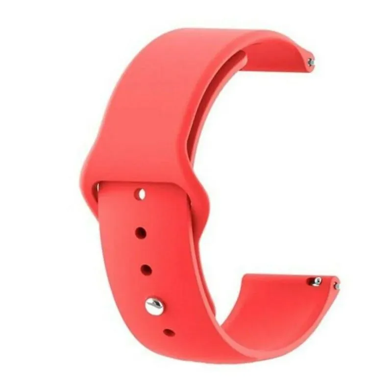 Pulseira Silicone Sport Relógio 18mm 20mm 22mm Com Pinos