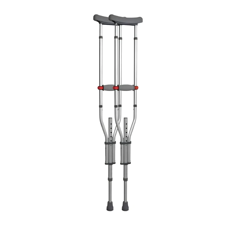 Par Muleta Axilar Aluminio Universal Desmontável - Live Well MED 210