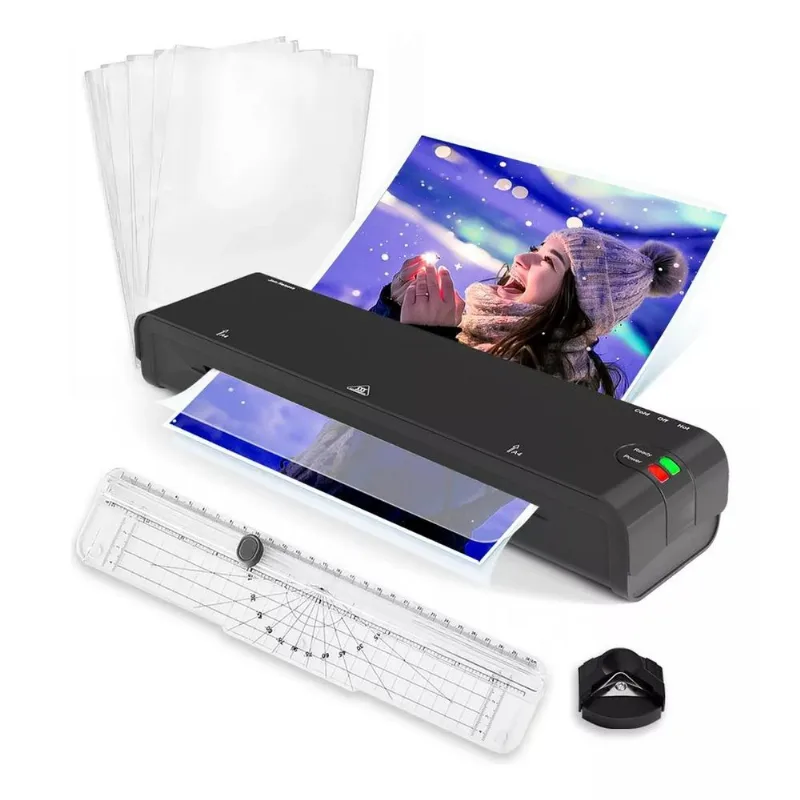 Kit Plastificadora Yamax Lm400 Refiladora A4 220v