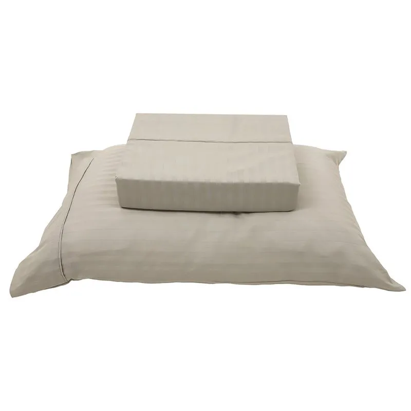 Jogo Cama Stripe 300 F Solteiro Manteiga/unico