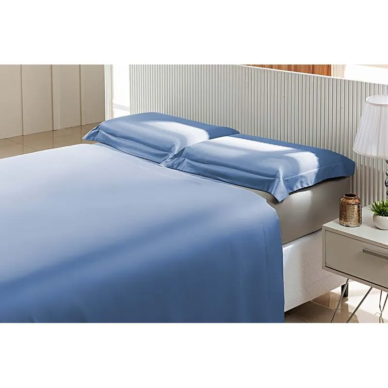 Jogo de Cama 300 Fios Essencial Queen Azul/unico