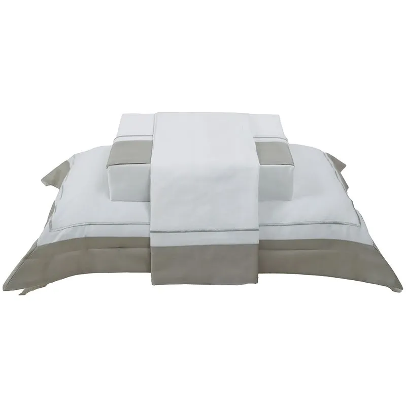 Jogo de Cama 300 Fios Firenze King Cinza Claro/unico