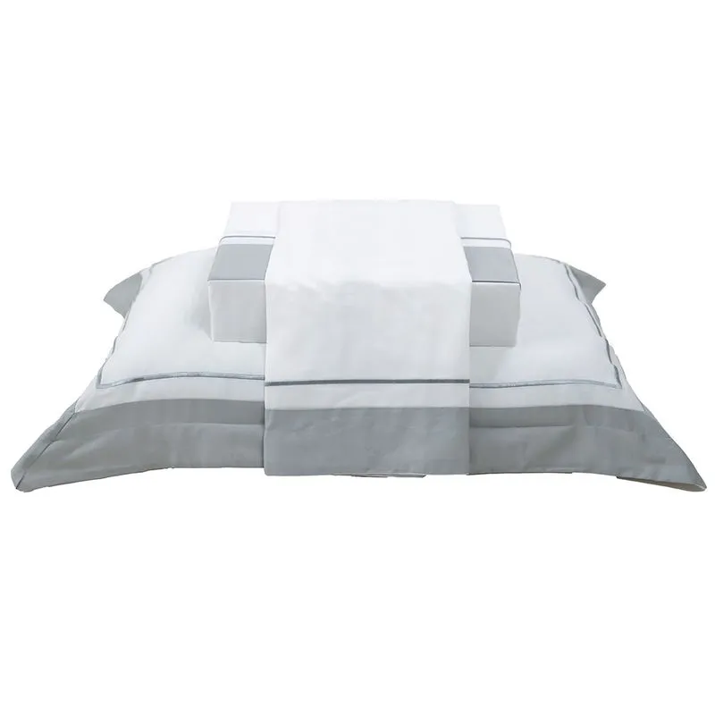 Jogo de Cama 300 Fios Firenze King Prateado/unico