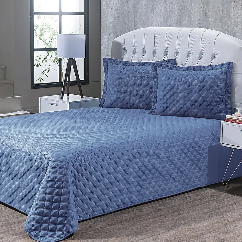 Colcha Ultrassonica Sicilia 3,00x 2,80 s King Azul Infinity/unico