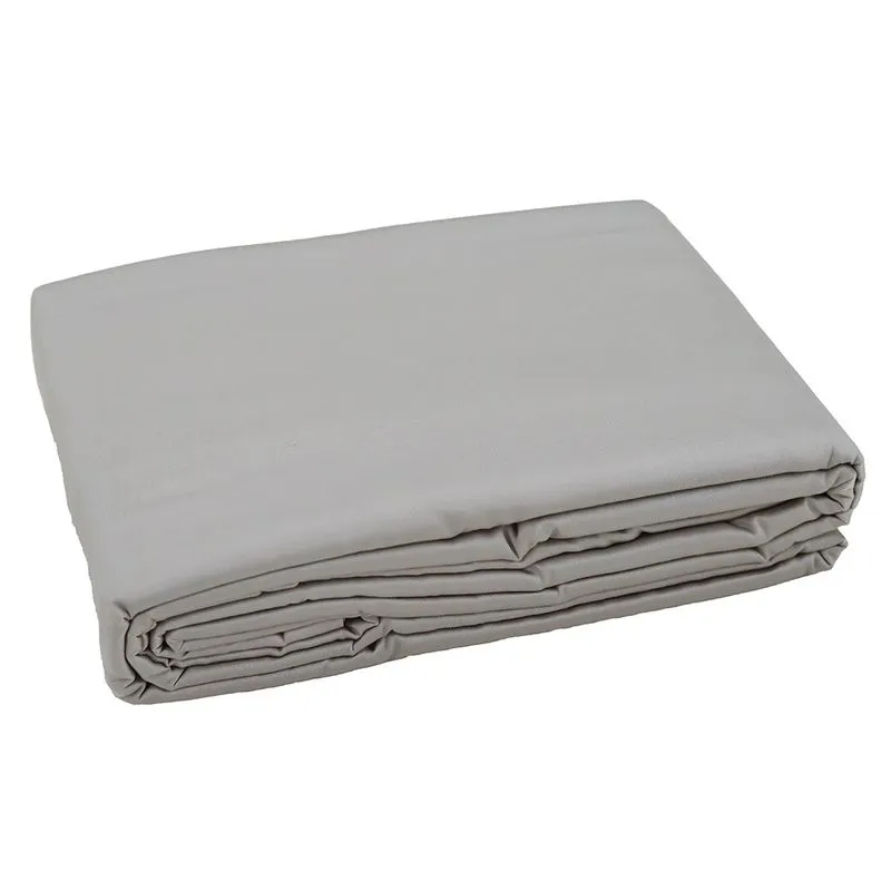 Capa P/ Duvet Liso 300 Fios 100% Alg 2,60 X 2,40 Cinza Claro/unico
