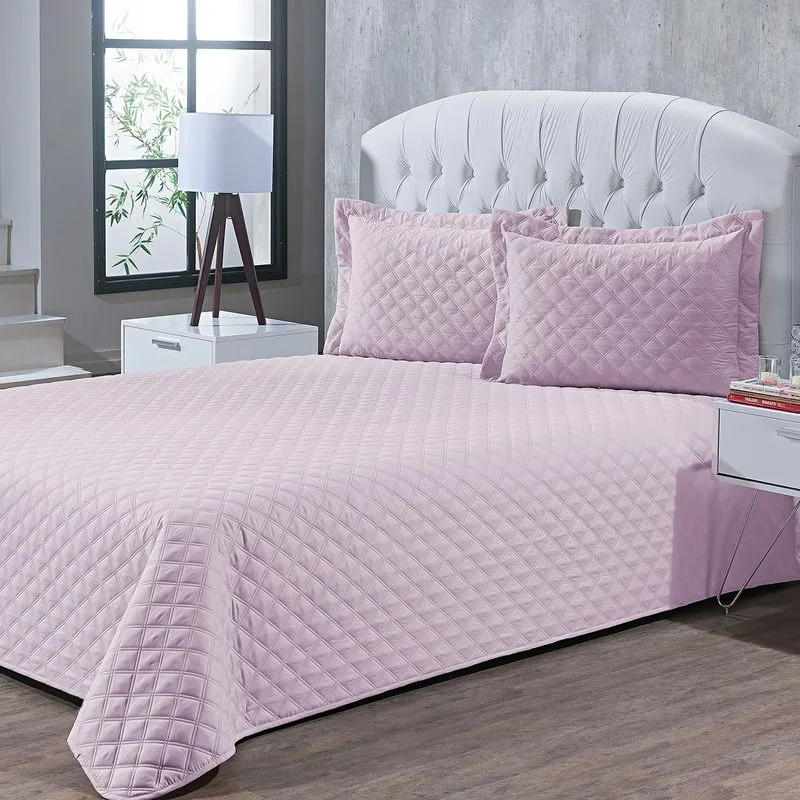 Colcha Sicilia 2,20 X 2,40 Casal Rosa Antigo/unico