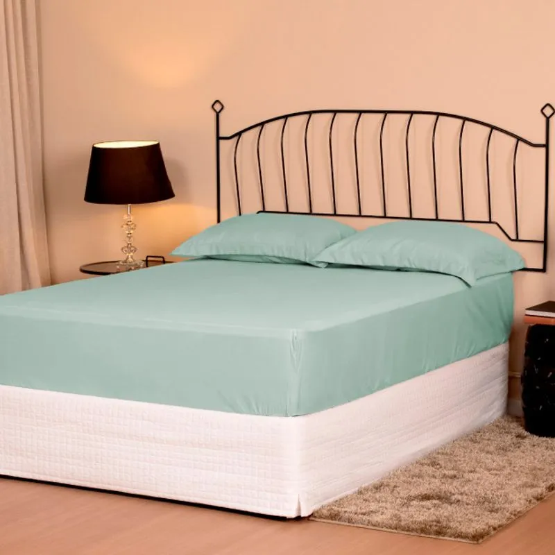 Jogo de Cama Essence Simples Casal Verde Menta/unico